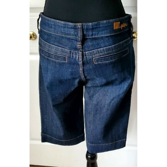 Kut from the Kloth Womens Bermuda Dark Wash Denim Shorts Sz 8 Mid Rise 30X14 - Picture 2 of 6
